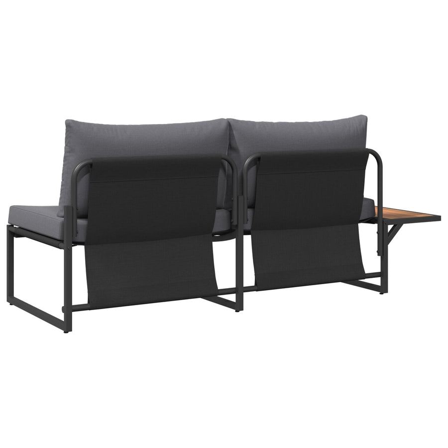 2-Zits Tuinsofa Met Kussens Anthraciet