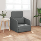 Slaapbank 60 cm donkergrijs stof