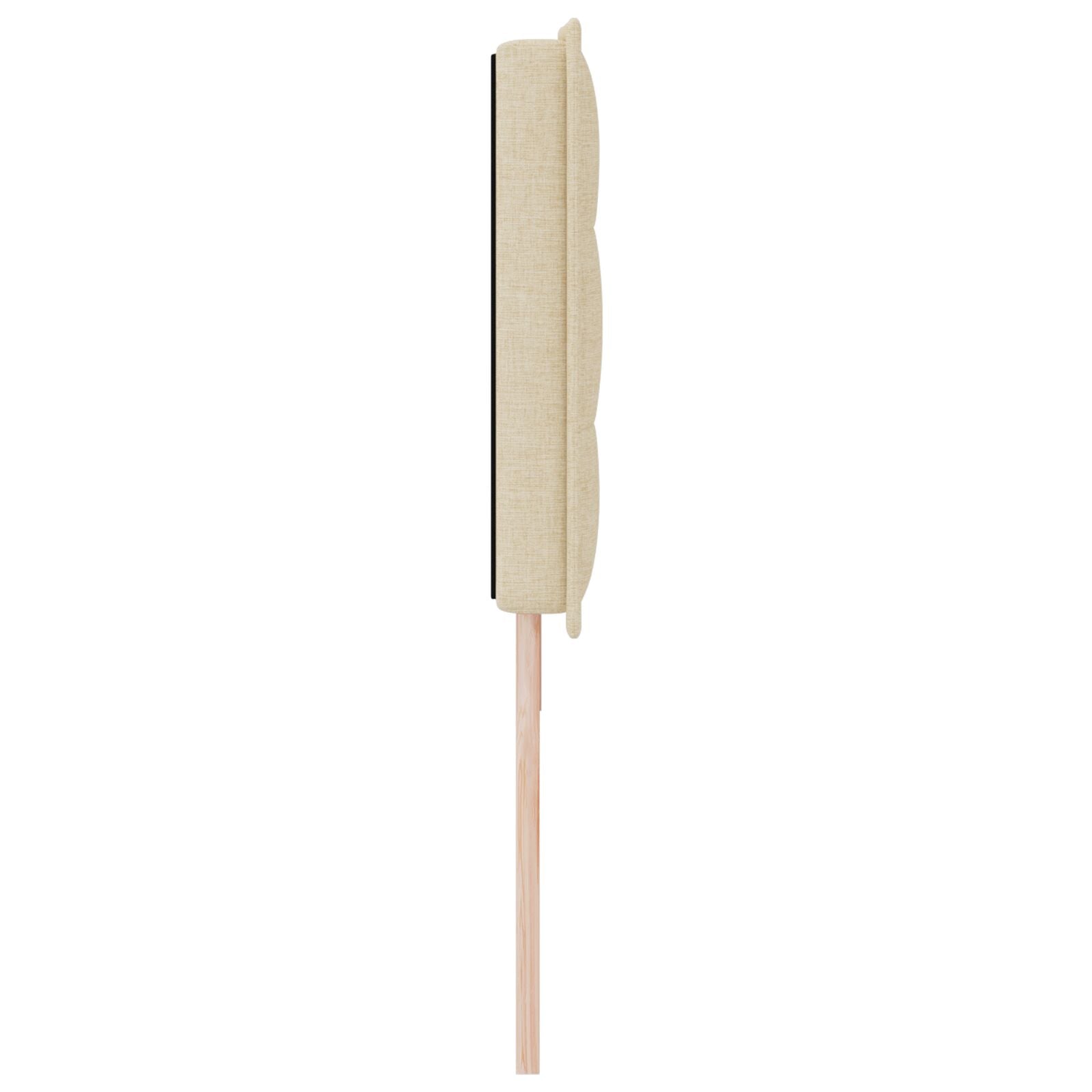 Hoofdbord Lijnen Design Stof Crème 180 cm Laag hoofdbord