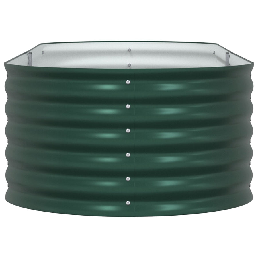 Tuin Verhoogd Bed Gegalvaniseerd Staal 240 x 80 x 44 cm Groen