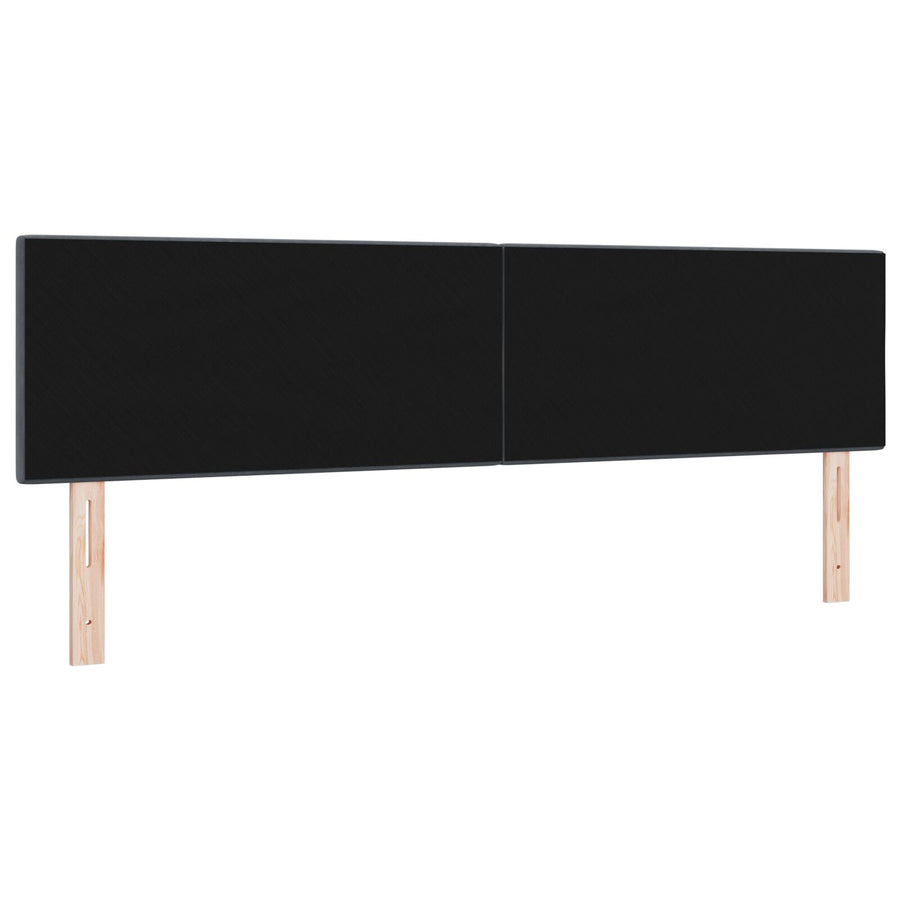Hoofdbord Met Knopen Velvet Donkergrijs 180 cm Laag hoofdbord