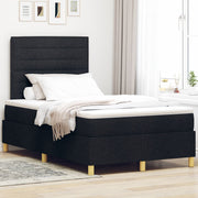 Boxspringbed 120x200 cm zwart met matras