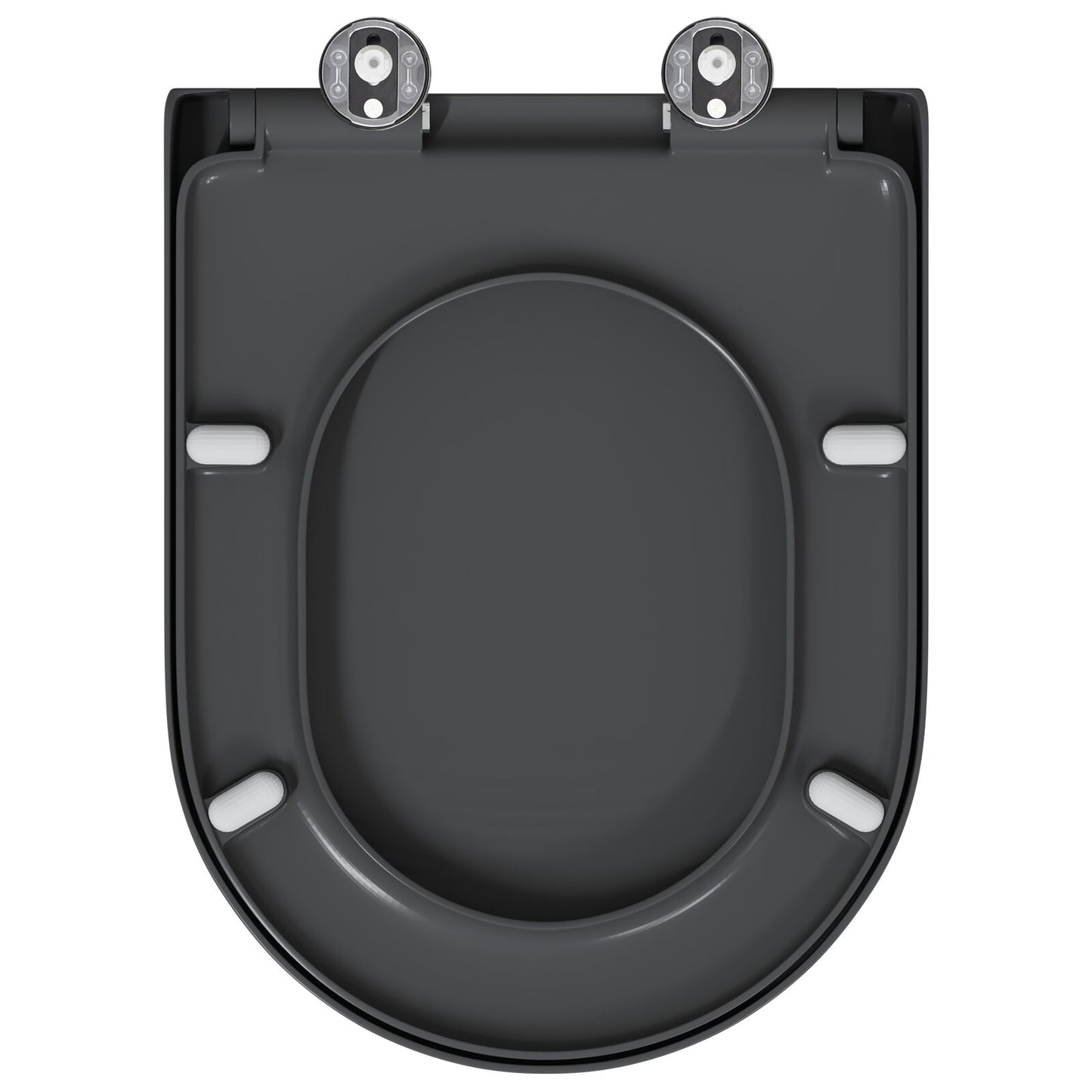 Snelsluit Toiletzitting Met Soft Close Duroplast Anthraciet