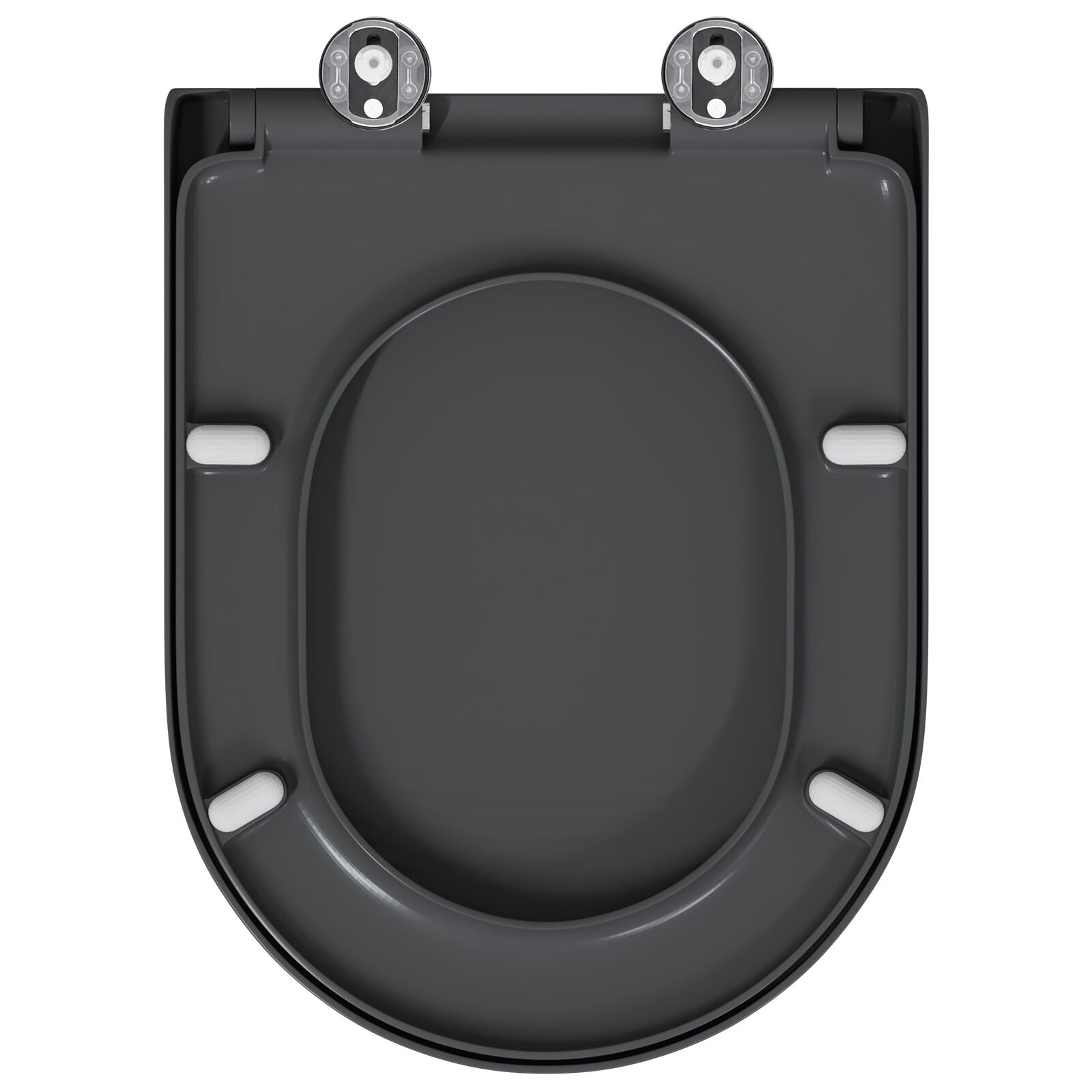 Snelsluit Toiletzitting Met Soft Close Duroplast Anthraciet