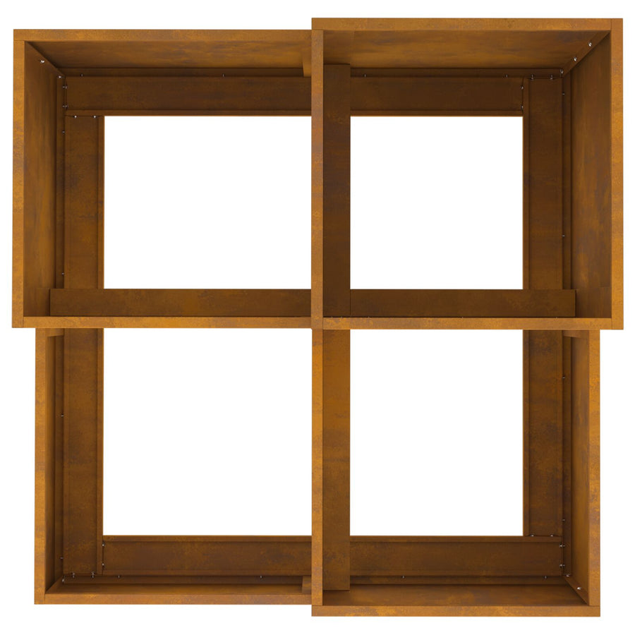 Tuinplanter Weerbestendig Staal Roestvrij staal 80 x 80 x 60 cm