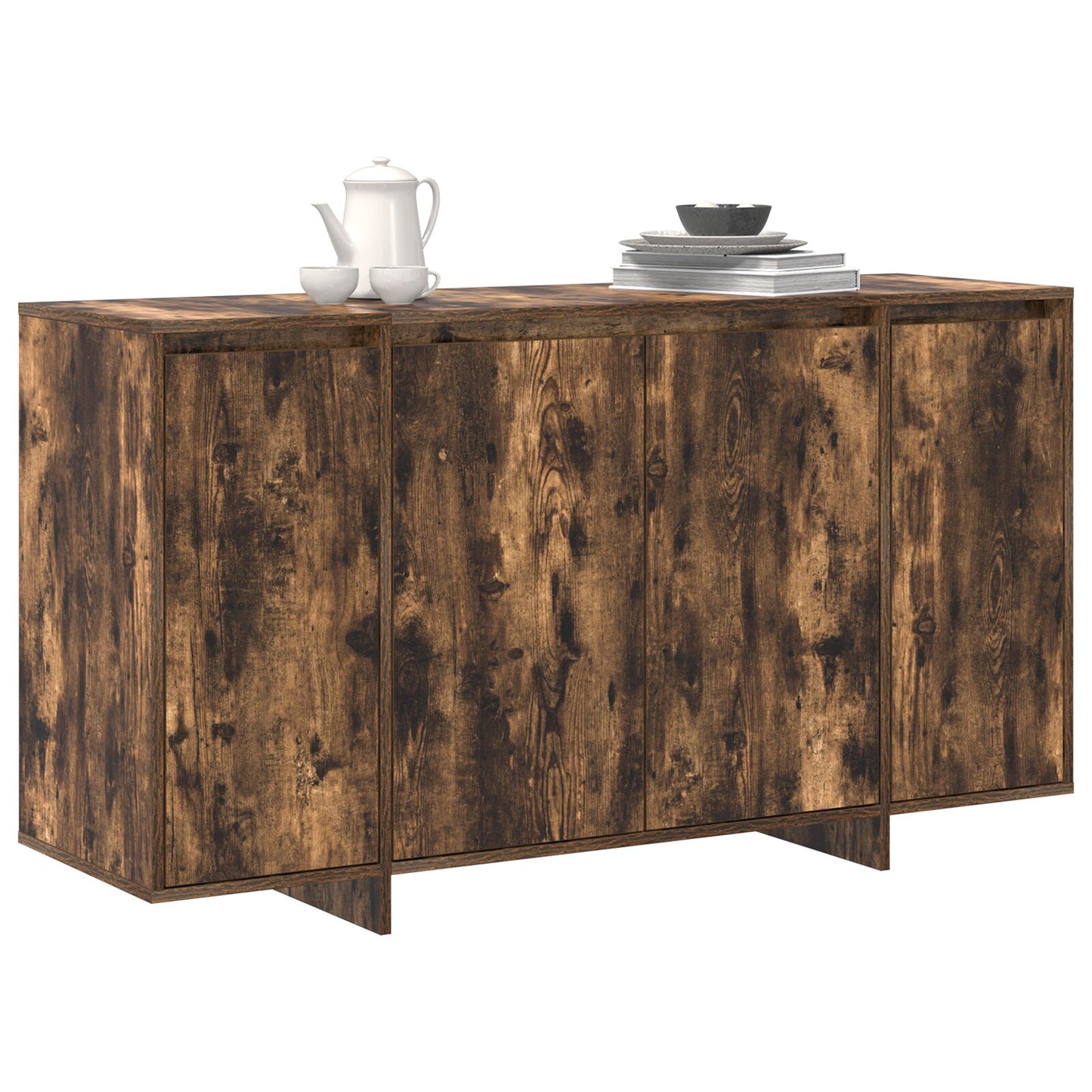 Gerookt Eiken Dressoir Gerookt Eiken Hout 135 X 41 X 75 Cm Opslag