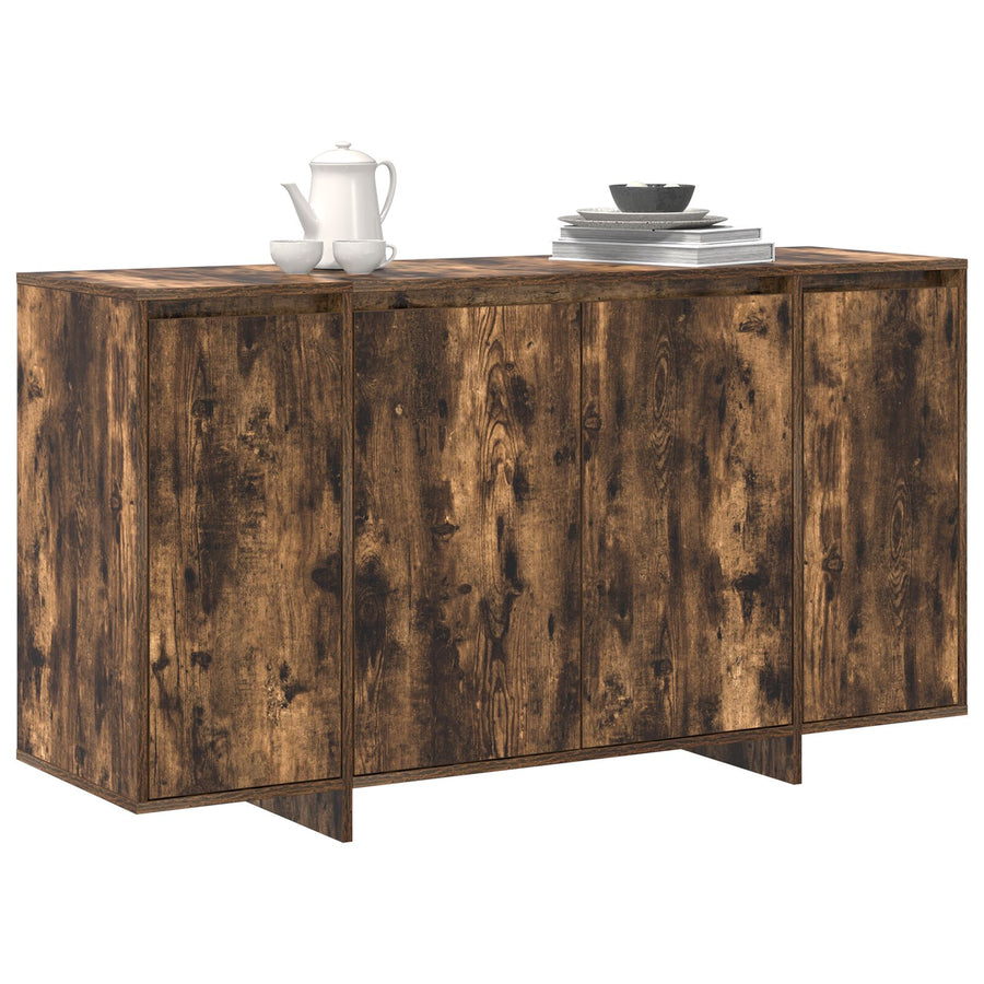 Gerookt Eiken Dressoir Gerookt Eiken Hout 135 X 41 X 75 Cm Opslag
