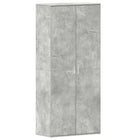 Schoenenkast 80x39x178 cm beton grijs spaanplaat