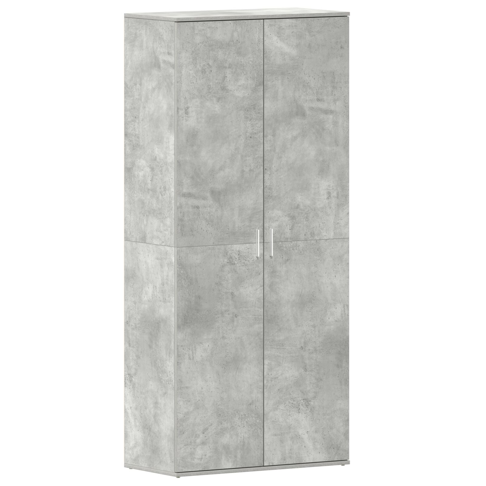 Schoenenkast Beton Grijs 80x39x180 cm Engineered Wood