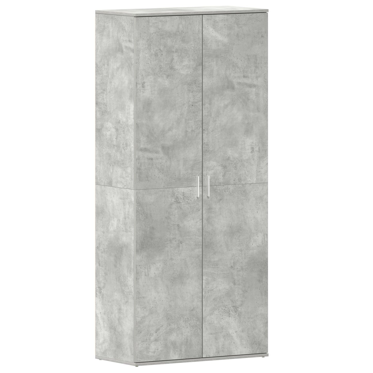 Schoenenkast Beton Grijs 80x39x180 cm Engineered Wood