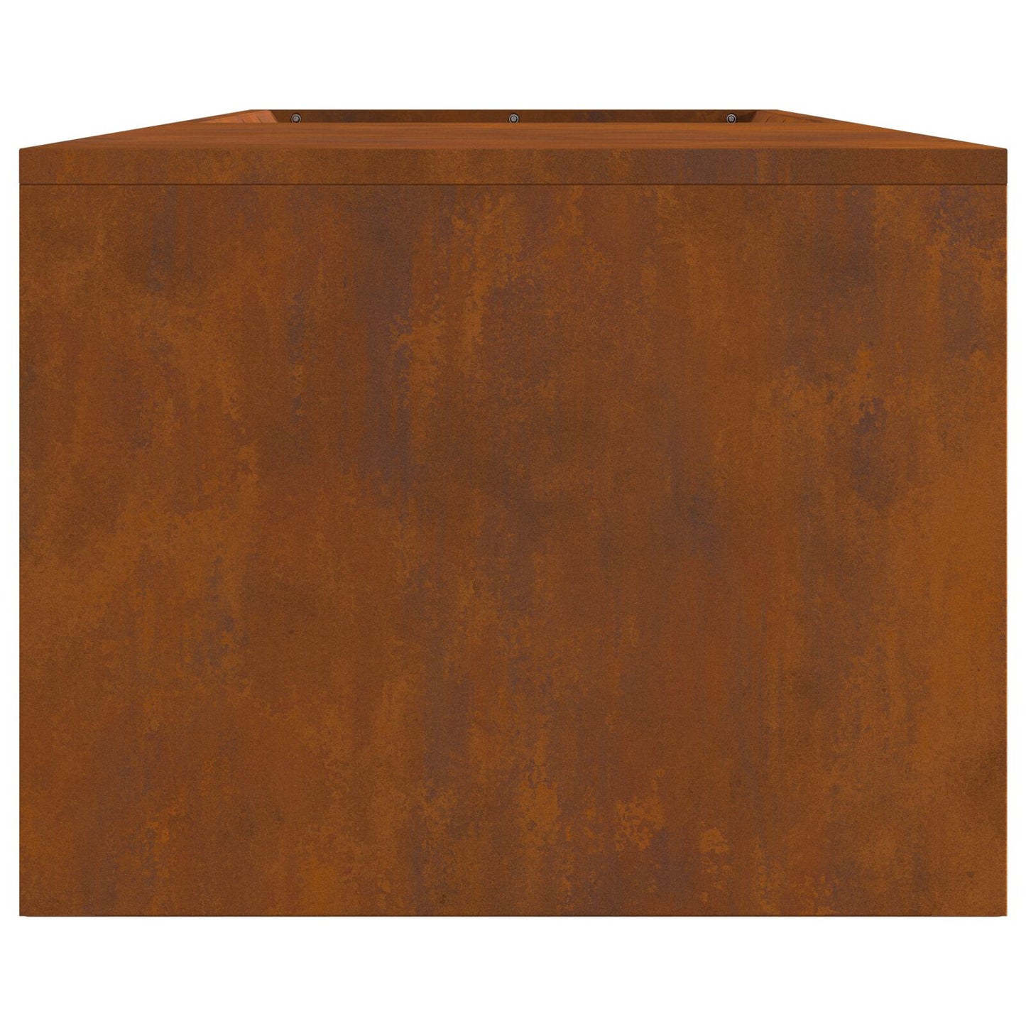 Vuurkorf Met Houtopslag 160X45X35 Cm Verweerd Staal Verweerd Staal/Bruin