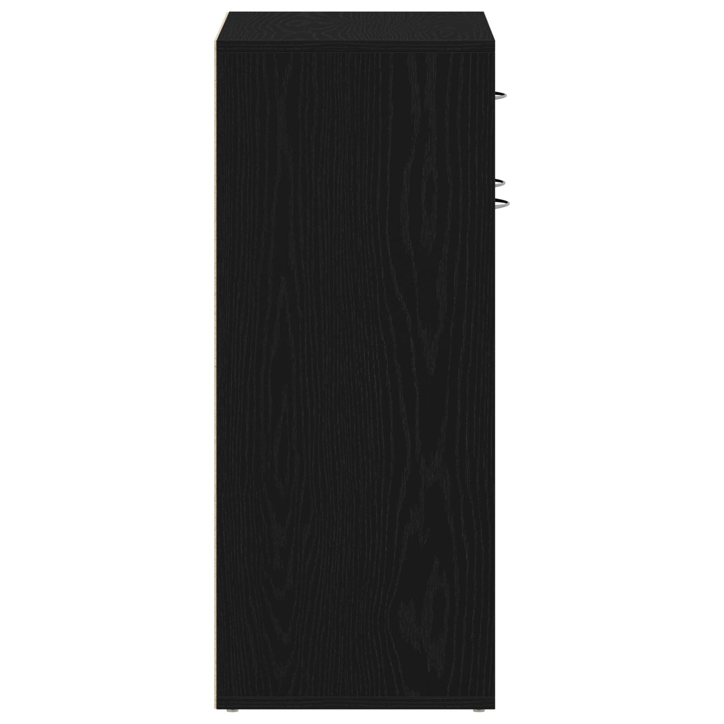 Schoenenkast Zwart Eikenhout 60X35X84 Cm Gelaagd Hout