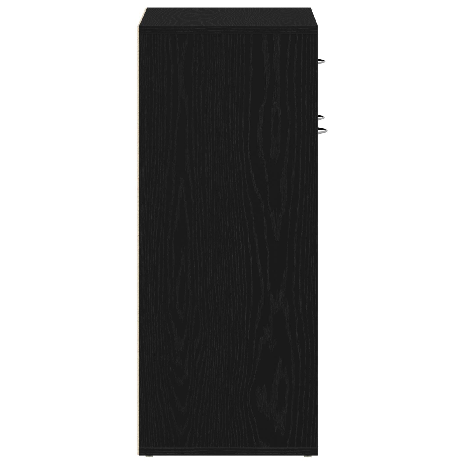 Schoenenkast Zwart Eikenhout 60X35X84 Cm Gelaagd Hout