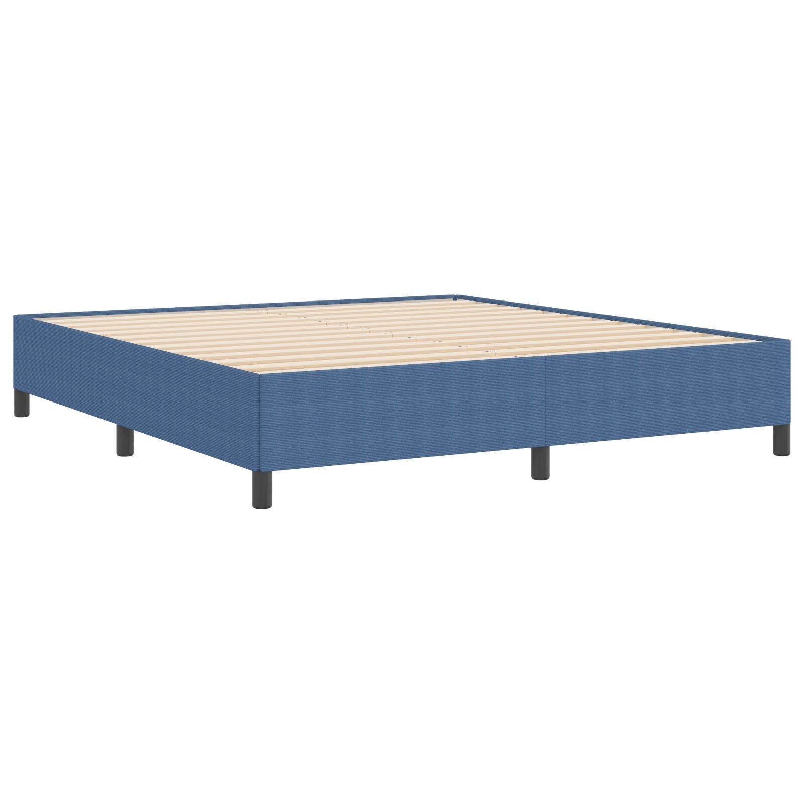 Bedframe Corduroy Stoffen Blauw 180 x 200 cm