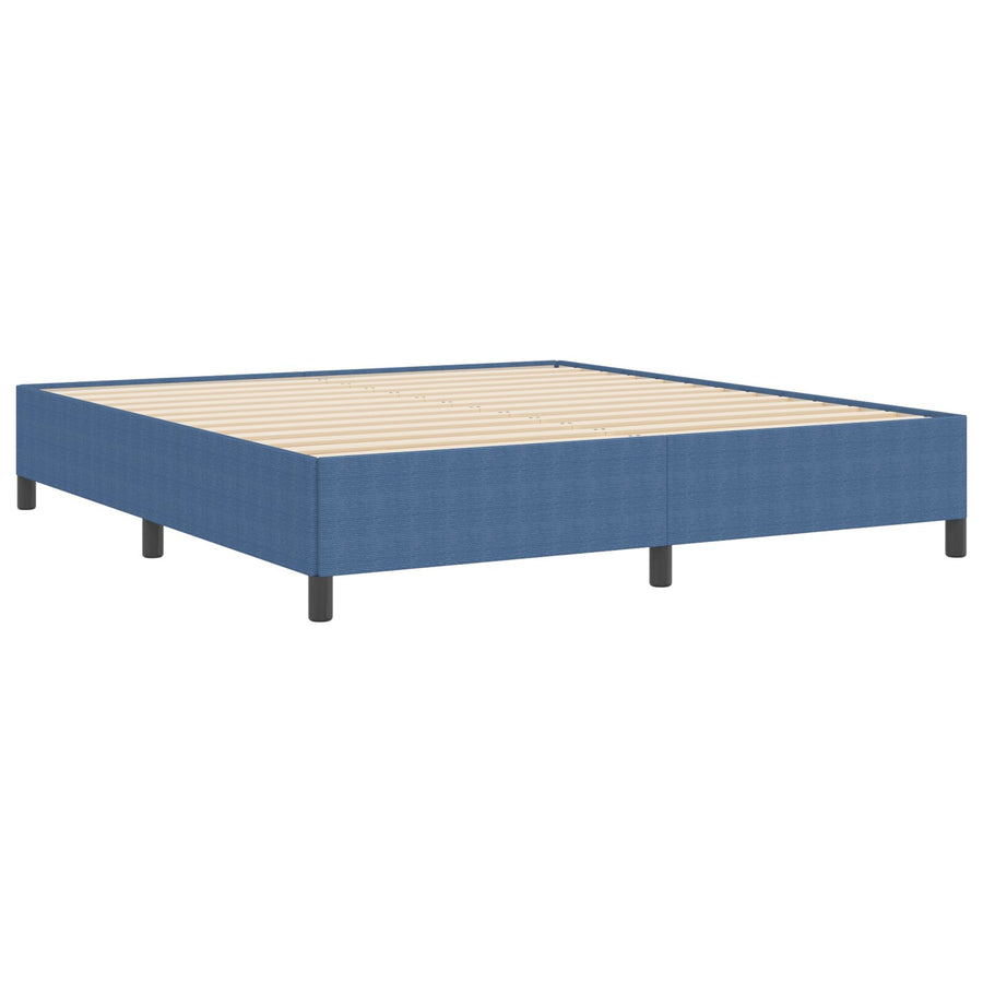 Bedframe Corduroy Stoffen Blauw 180 x 200 cm