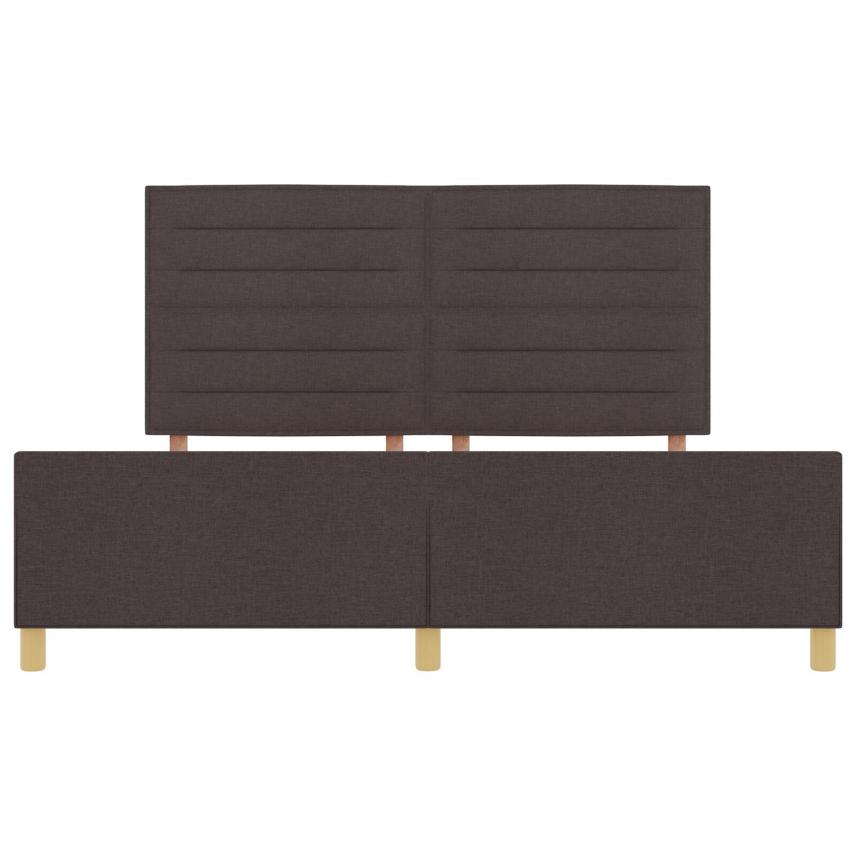 Bedframe Donkerbruin 180X200 Cm Stof Crème
