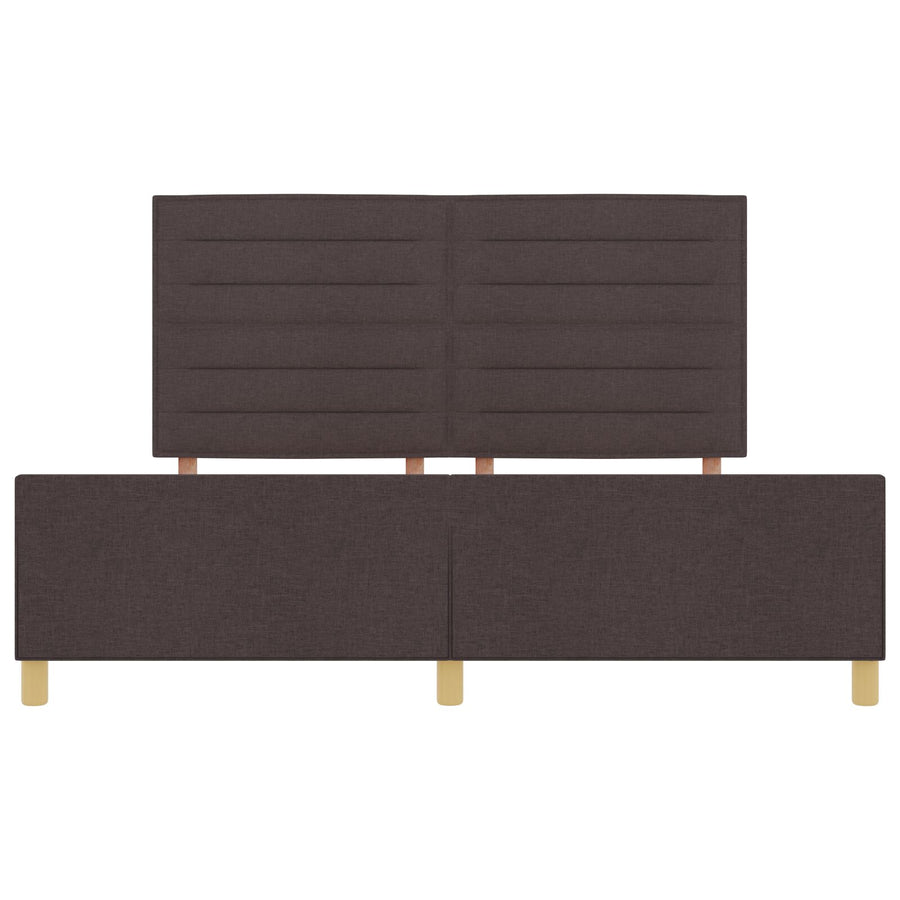 Bedframe Donkerbruin 180X200 Cm Stof Crème