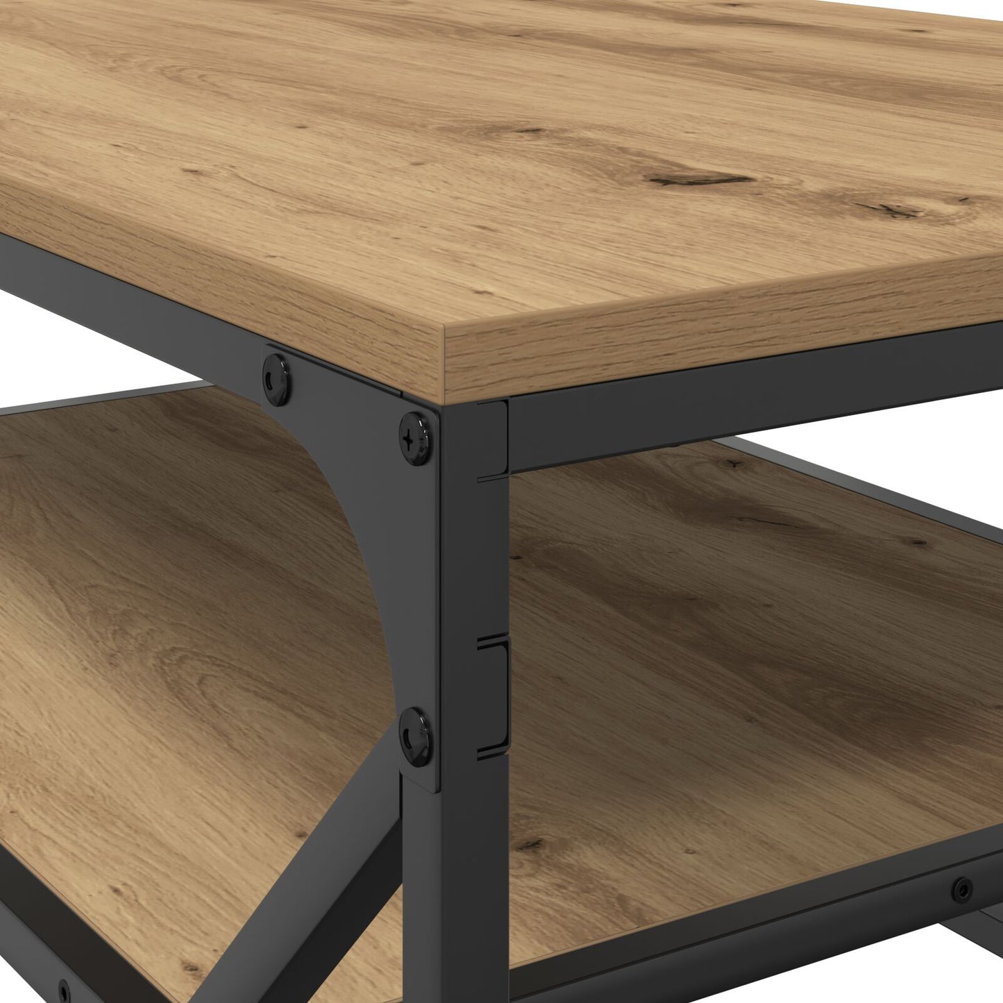 Salontafel Met Plank Artisan Eik Geengineerd Hout Artisan eiken 90 x 50 x 40 cm