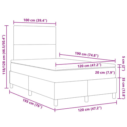 Boxspringbed Met Matras Lichtgrijs Klein Tweepersoons Corduroy Stof