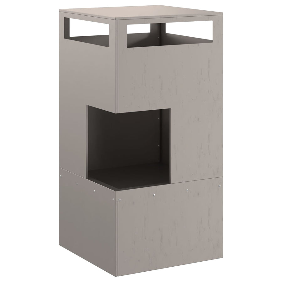 Vuurpit Weerbestendig Staal 50 x 50 x 100 cm Verweerd staal/bruin