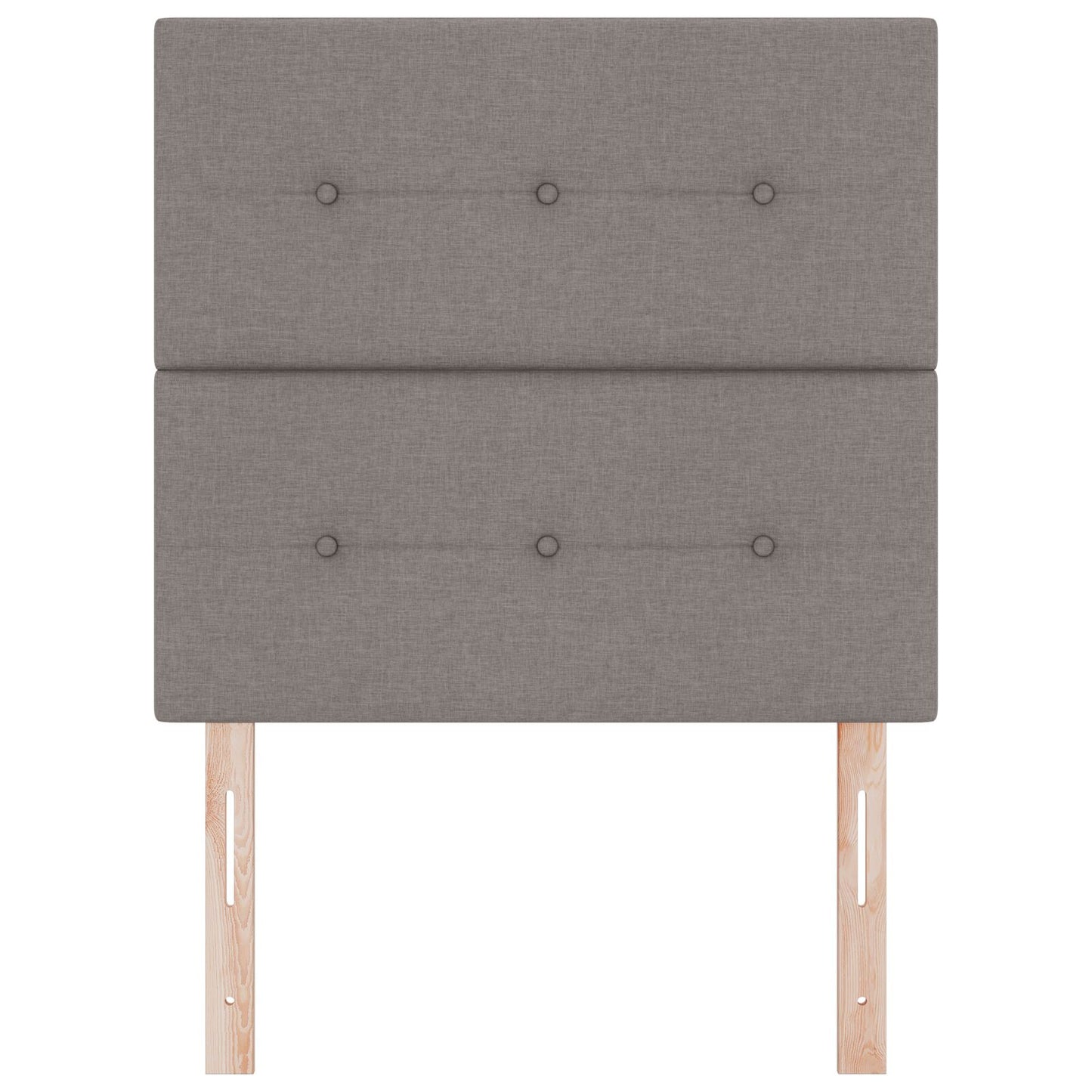 Hoofdbord Met Knopen Stof Taupe 80 cm Hoog hoofdbord