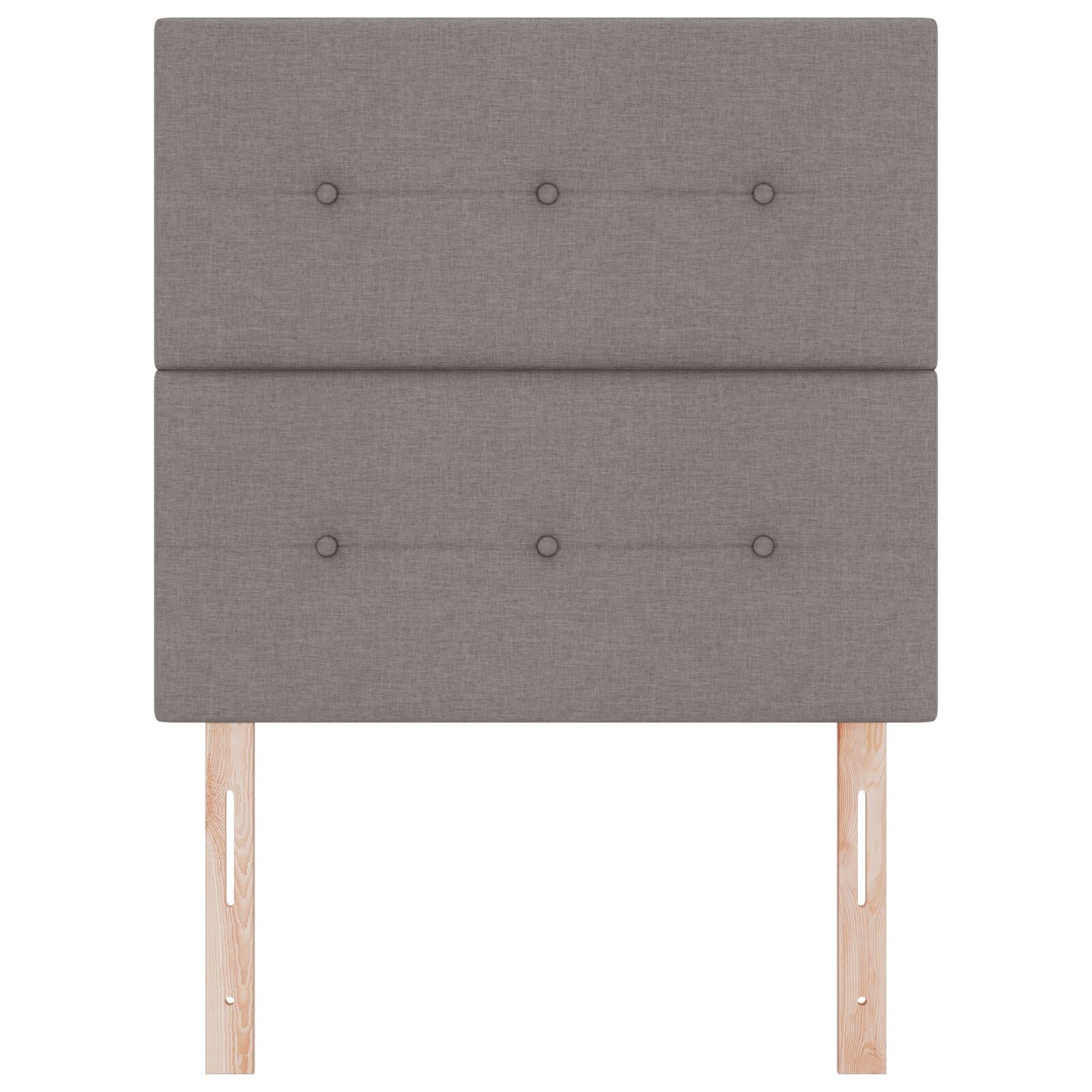 Hoofdbord Met Knopen Stof Taupe 80 cm Hoog hoofdbord