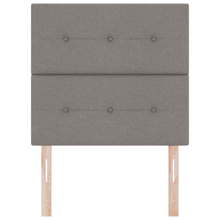 Hoofdbord Met Knopen Stof Taupe 80 cm Hoog hoofdbord