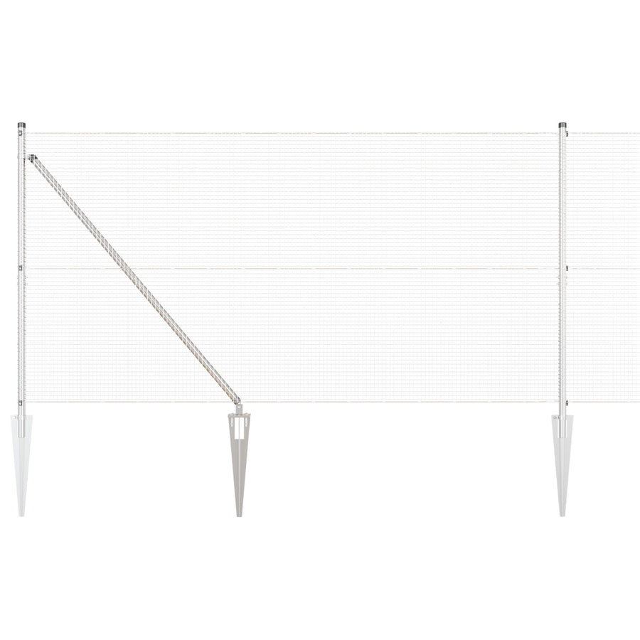 Gelast Draadhek Met 13 Spijkerposts 1.2X25 M Gegalvaniseerd Staal Gegalvaniseerd Staal