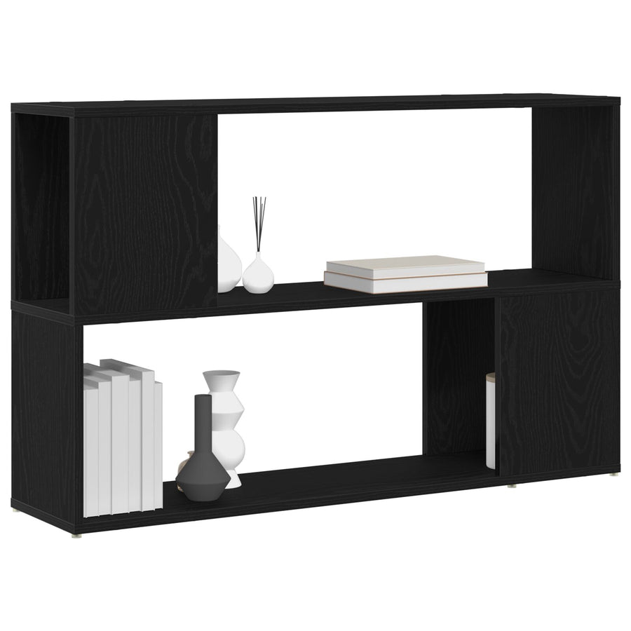 Boekenkast Hoge Kwaliteit Hout Zwart eiken 100 x 24 x 63 cm