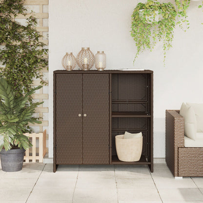 Opbergkast 100X36X102 Cm Rattan Bruin