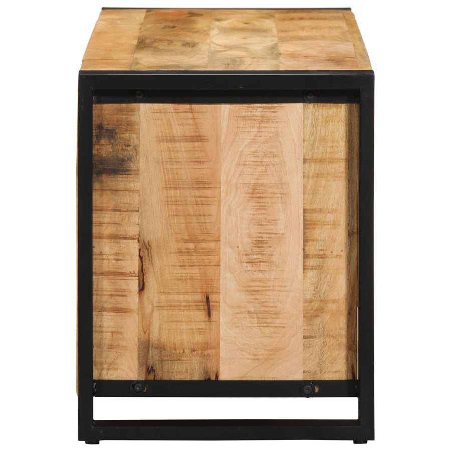 Schoenbank 100X40X50 Cm Massief Hout Ruw Mangohout