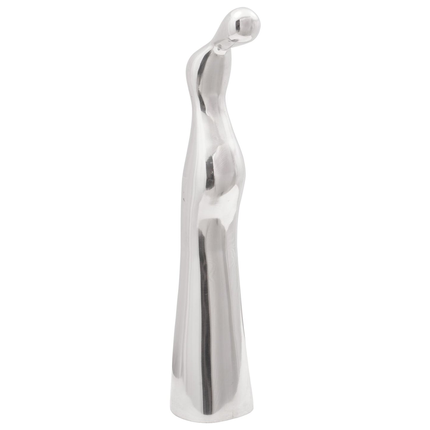 Beeld Zilver 10X16X49 Cm Aluminium