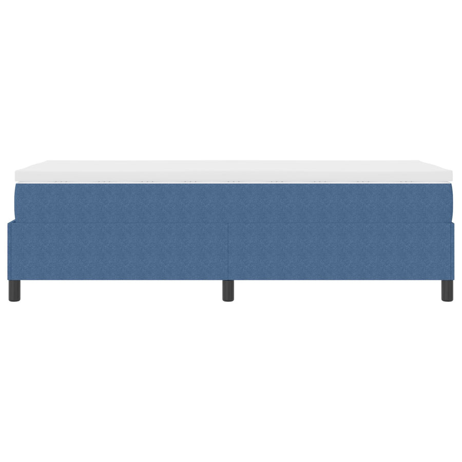 Boxspring Bed Met Matras Blauw 90X200 Cm Corduroy Stof