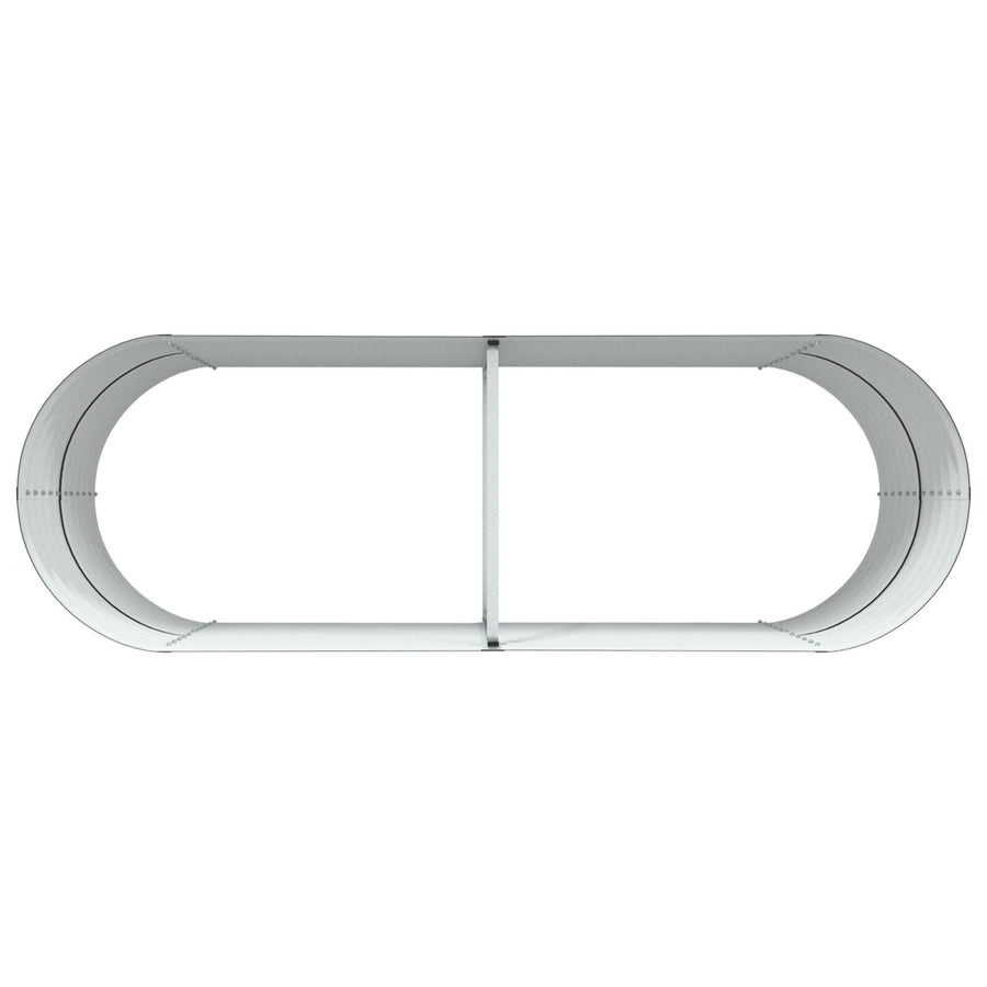 Tuinbed Gealvaniseerd Staal 240 x 80 x 81 cm Bruin
