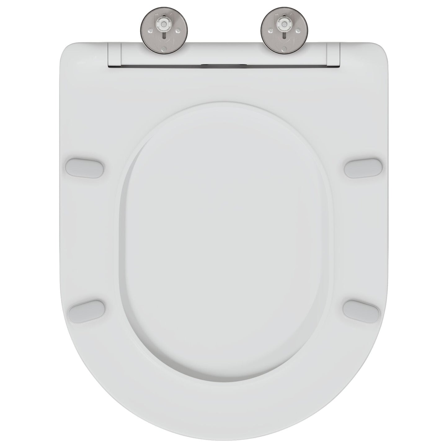 Snelle Ontgrendel Toiletbril Met Soft Close Duroplast Wit