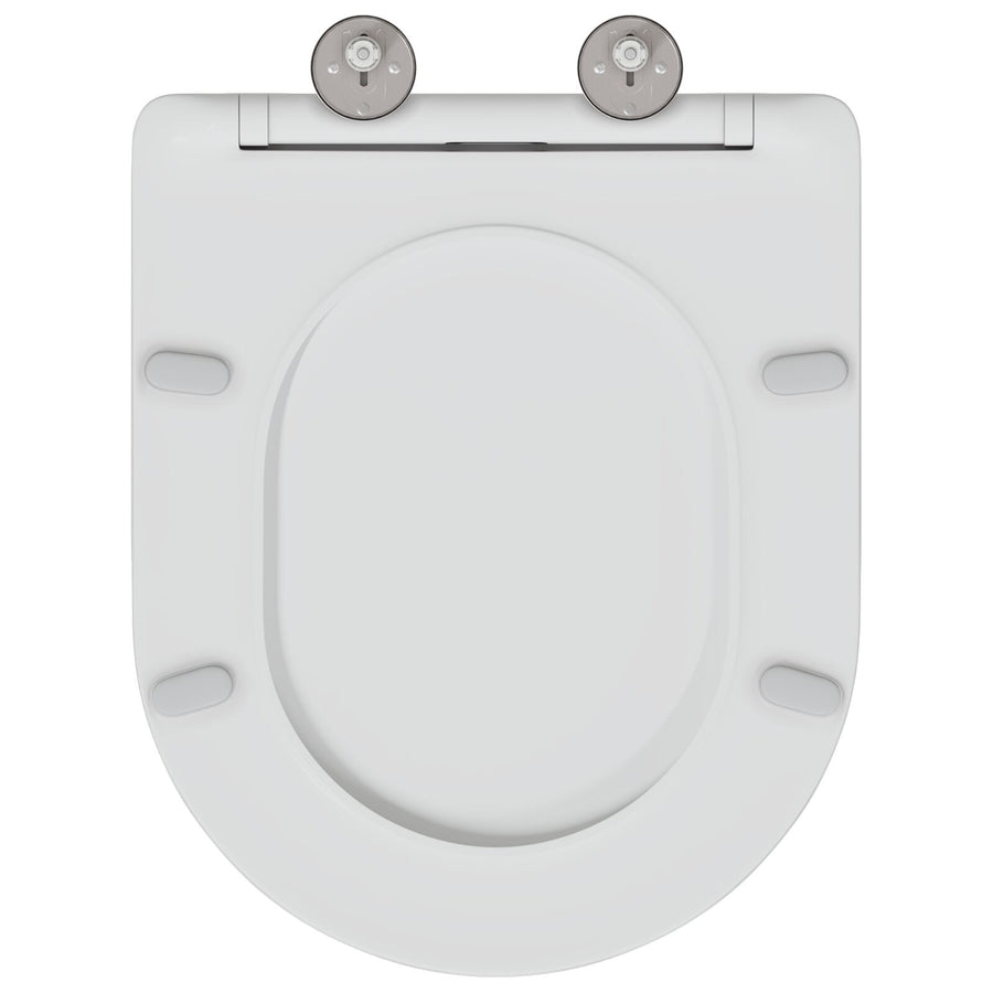 Snelle Ontgrendel Toiletbril Met Soft Close Duroplast Wit