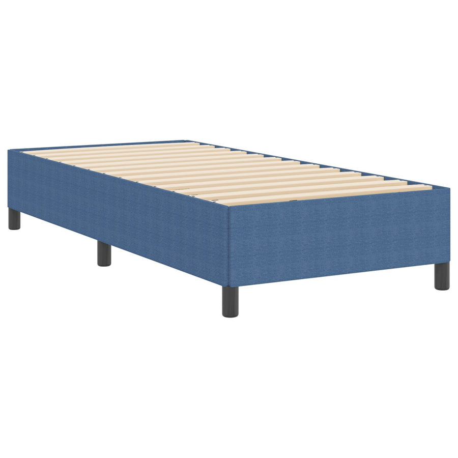 Bedframe Corduroy Stof Blauw 90 x 190 cm