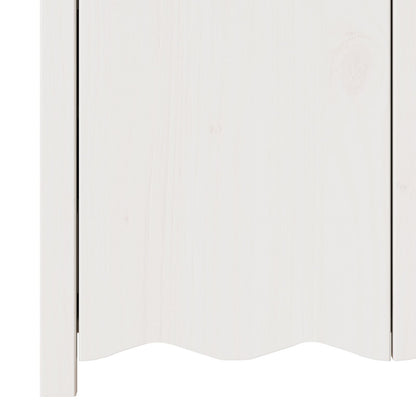 Dressoir ""Drammen"" 79X43X75,5 Cm Massief Hout Vuren Wit
