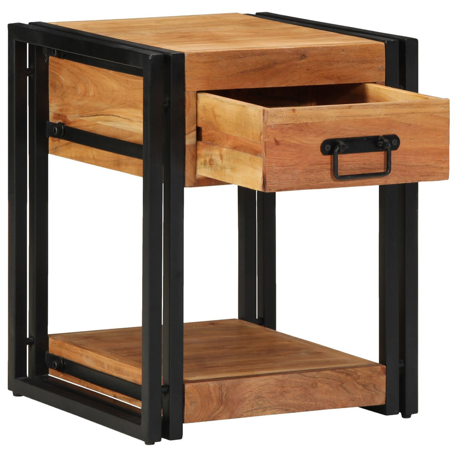 Nachtkastjes 2 Pack 40 x 40 x 50 cm Massief acaciahout