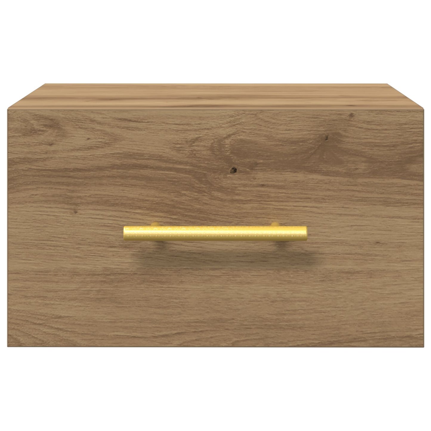 Nachtkasten 2 Stuks Wandgemonteerd Artisan Eiken 35X35X20 Cm Zwart Eiken