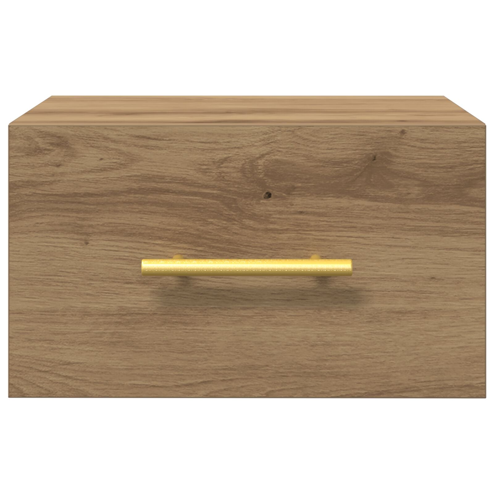 Nachtkasten 2 Stuks Wandgemonteerd Artisan Eiken 35X35X20 Cm Zwart Eiken