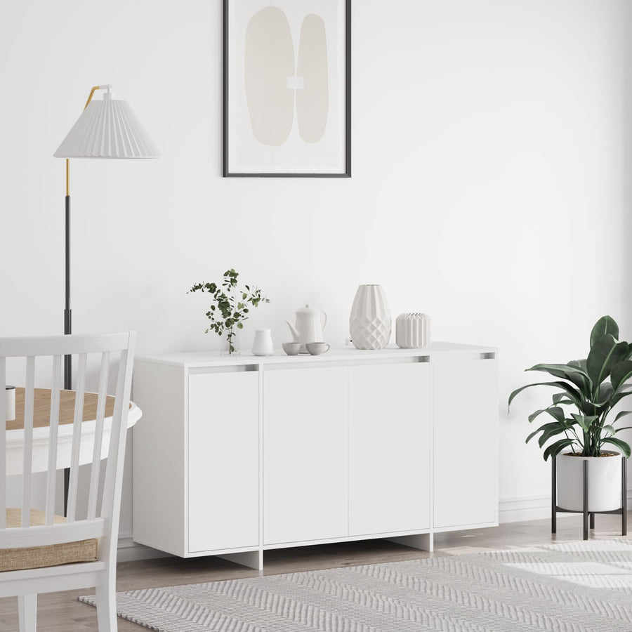 Witte Dressoir Wit Hout 135 X 41 X 75 Cm Witte Dressoir