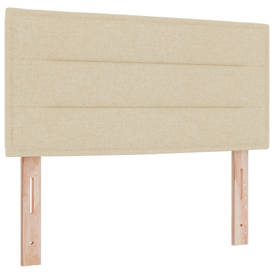 Hoofdbord Lijnenontwerp Stof Crème 80 cm Laag hoofdbord