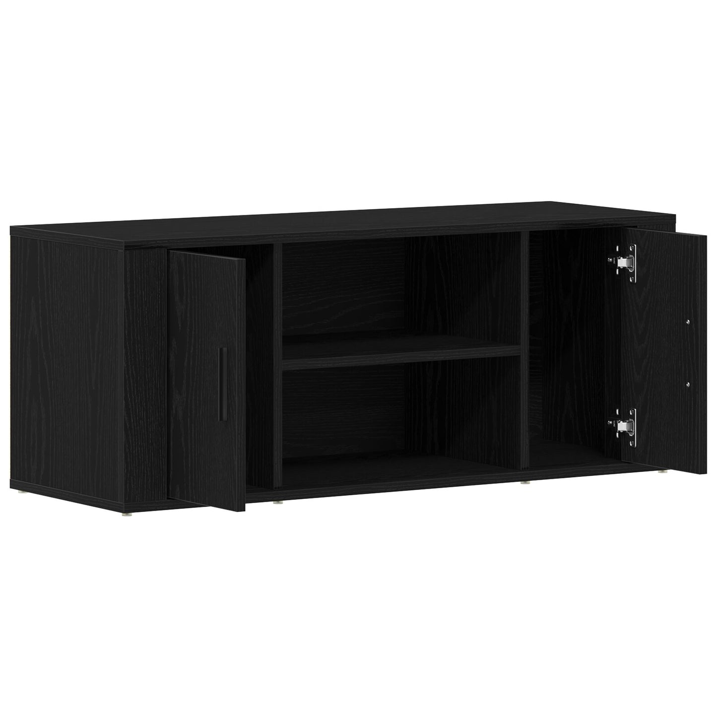 Tv-Kast 100X35X40 Cm Bewerkt Hout Zwart eiken