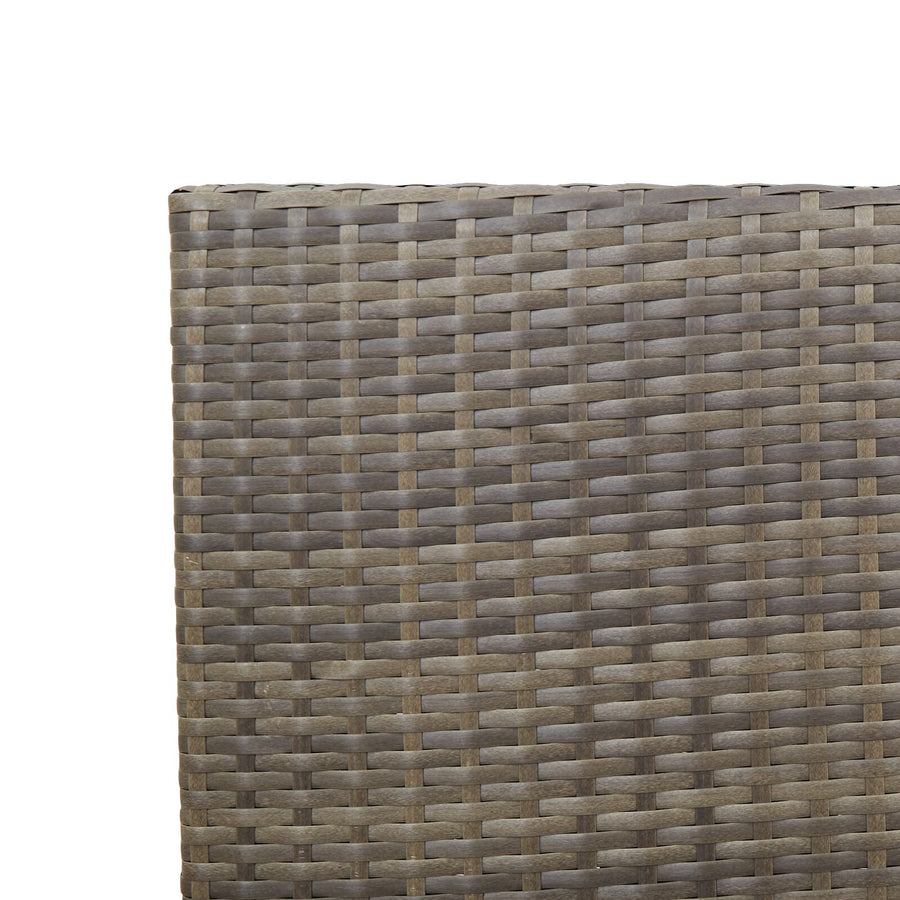 Stapelbare Tuinstoelen Met Kussens 2 Stuks Poly Grijs Rattan