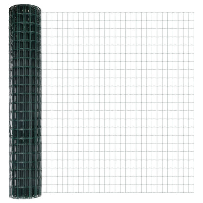 Tuinafscheiding Set Set Van 2 Groen Metaal 10 X 1,5 M Duurzaam