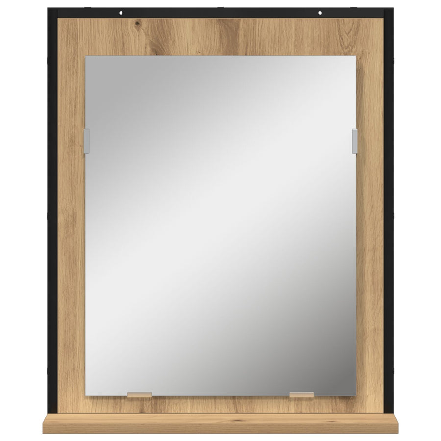 Badkamerspiegel 50X12X60 Cm Gelaagd Hout Artisan eiken