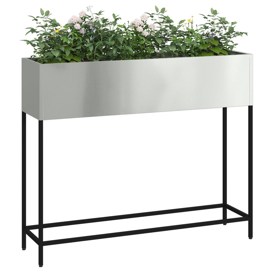 Verhoogde Tuinbak Gegalvaniseerd staal 100 x 26 x 82 cm