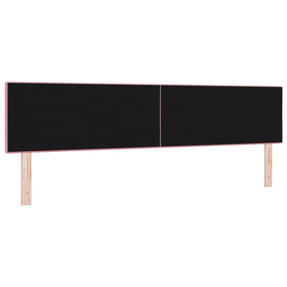 Hoofdbord Knopen Gevuld Velvet Roze 200 cm Laag hoofdbord