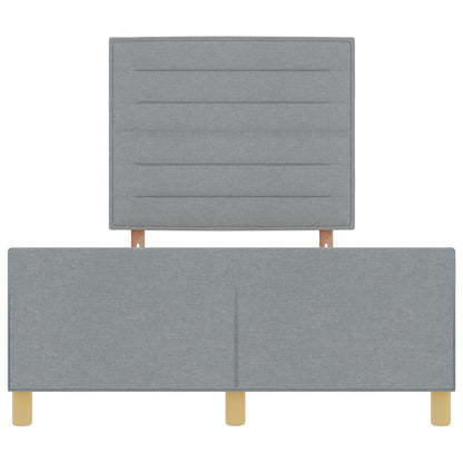 Bedframe In Lichtgrijs, 140X200 Cm, Stof Crème